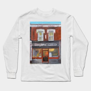 Cafe, Walthamstow, London Long Sleeve T-Shirt